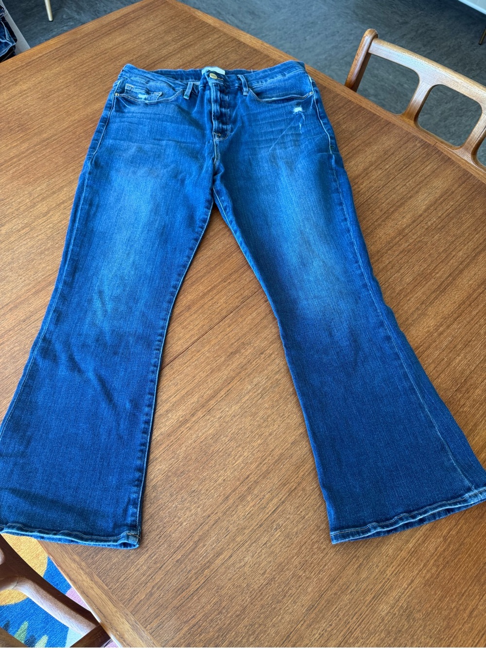 Frame Denim Indigo Bootcut Jeans